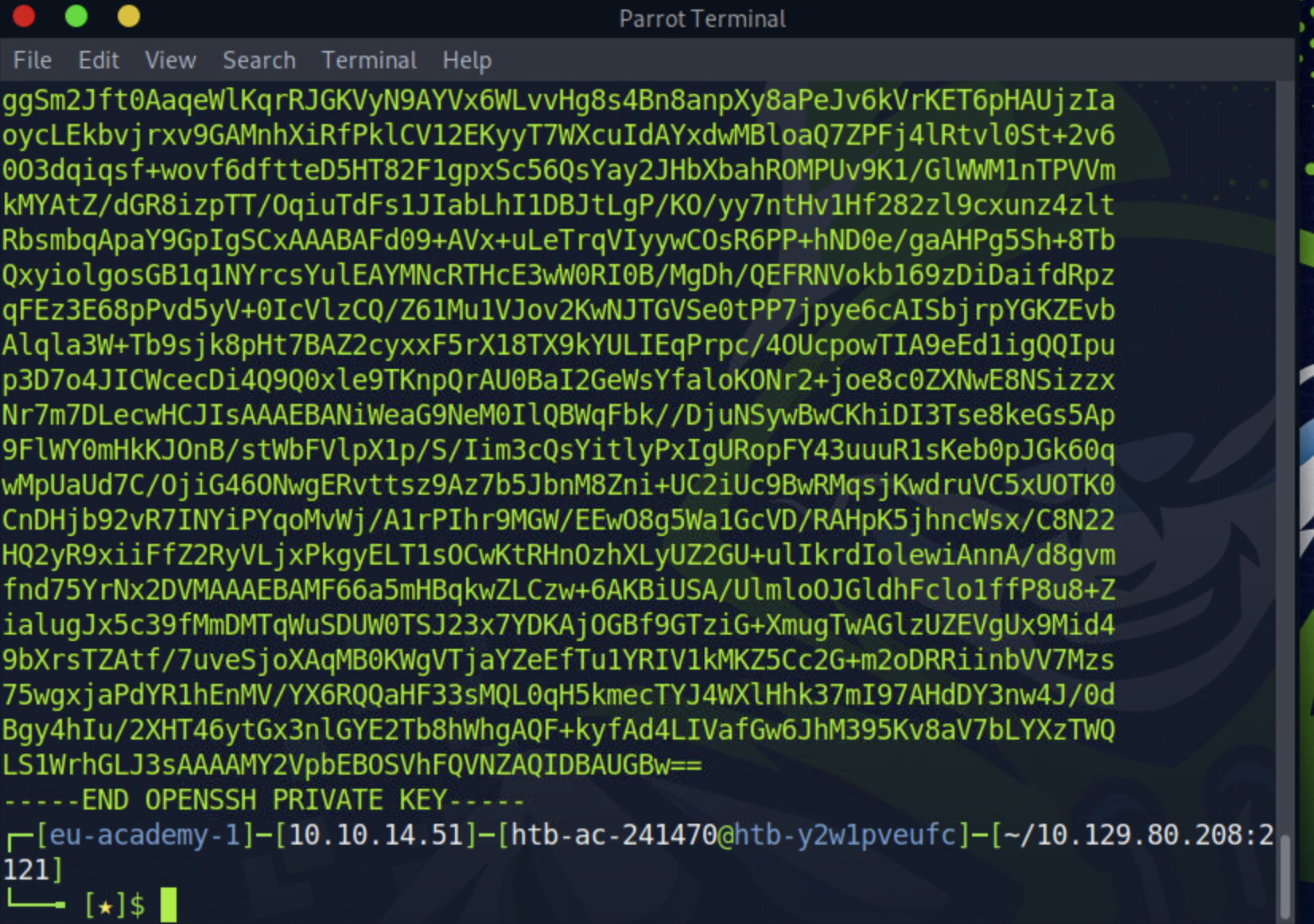 SSH Key content